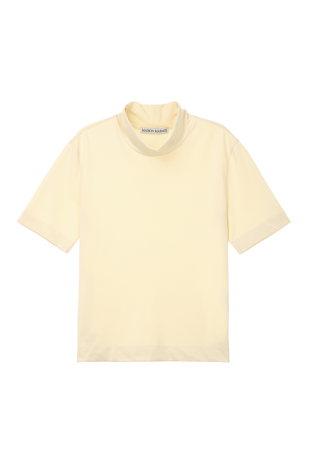 반팔 티셔츠 크림 색상 이미지-S1L11